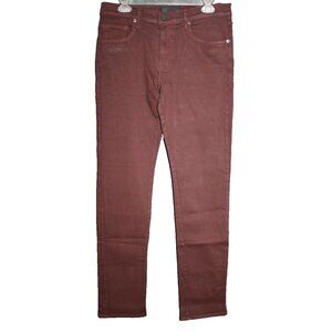 J Brand Men's Tyler Slim Fit Jeans Burgundy Seriously Soft Size 31 NEW 31x33
